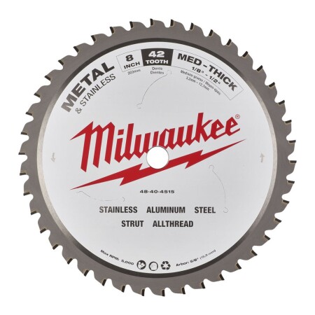 Metal cutting disc MILWAUKEE 203x1.8x15.8 42T - Milwaukee Accessories