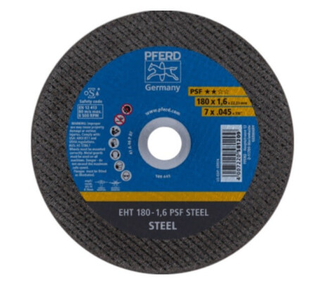 Metal cutting disc PFERD EHT 178x1.6mm A46 P PSF - Pferd