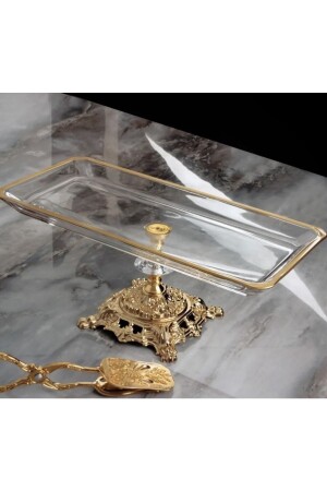 Metal Footed Gold Detailed Presentation Baton - Paşabahçe
