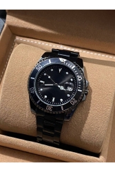 Metal Kordon Rlx Model Siyah Kol Saati Ato9 - William Black
