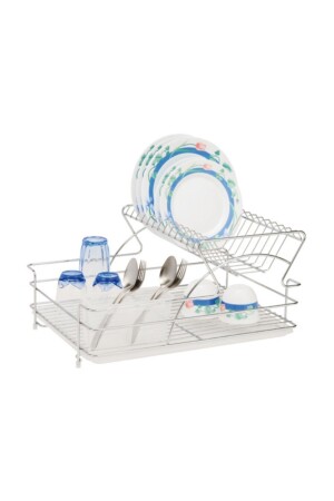 Metal Lux Chrome Dish Rack Plate Rack EM112L - Ece