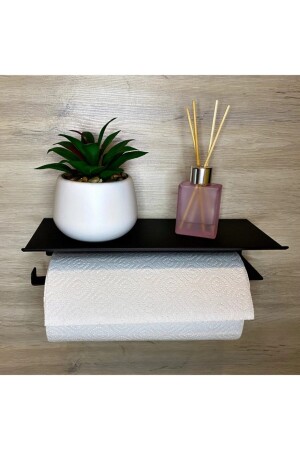 Metal Matte Black Paper Roll Towel Holder - Napkin Holder - Kraker