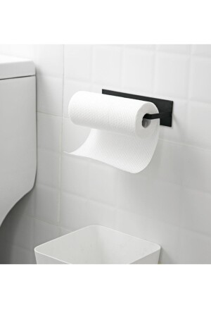 Metal Matte Black Paper Roll Towel Holder - Napkin Holder - Kraker