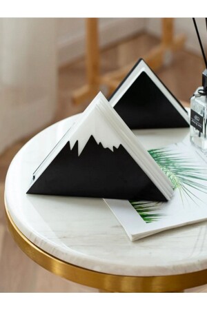 Metal Napkin Holder with Mountain Figure - Era Art