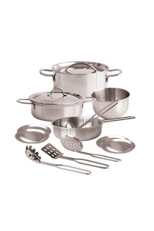 Metal Pot Pan Cooking Toy Kitchen Set CNM-988-C3 - Genel Markalar