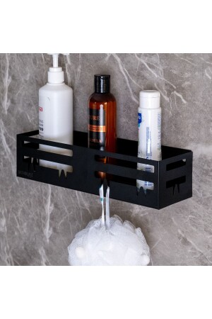 Metal Şampuanlık,sabunluk,duş Içi Şampuanlık,banyo Rafı,banyo Düzenleyici,lif Askılı Raf Tasarm banyosampuanlik - BATH BLACK CONCEPT