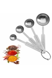 Metal Tiny Measuring Spoons Liquid Scale Set 4 Pieces 5795944 - KanyonGrup