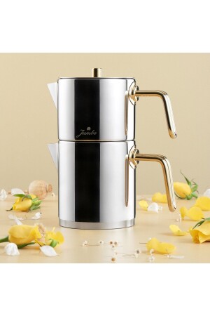 Metalix Midi Teapot Titanium Gold - Jumbo