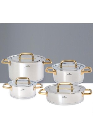 Metalix Titanium Gold 8-teiliges Kochgeschirrset 500. 01. 02. 2173 - Jumbo
