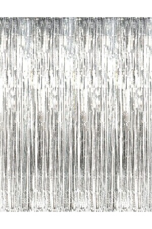 Metalized Background Door Curtain Silver 100x200 Cm - Patladı Gitti