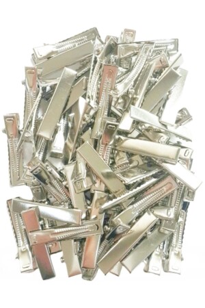 Metall-Spannzangenschnalle – Alligatorschnalle, 50 Stück, 4 Stück. 5cm - Byozras
