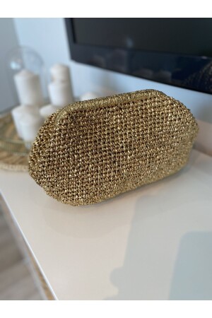 Metallic Paper String Bag Straw Bag Evening Bag Beach Bag-elegant Bag-night Bag - Fazeka