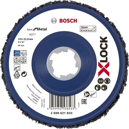 Metallreinigungsscheibe BOSCH N377 Metal X-Lock 125 mm - Bosch Accessories