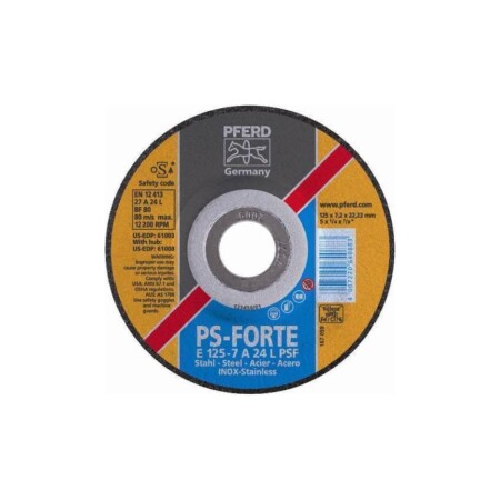 Metallschleifscheibe PFERD PSF INOX E178-7 A30 M - Pferd