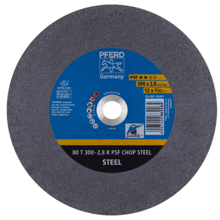 Metalltrennscheibe PFERD 80 T300-2.8 A36 K PSF CHOP/25.4 - Pferd