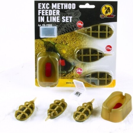 Methodisches Futterset mit Extra Carp Form, 20, 25, 30 g - Extra Carp