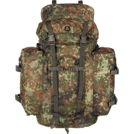 MFH Mountain Sırt Çantası, Siyah Beyaz Kamuflaj, 80 litre - MFH