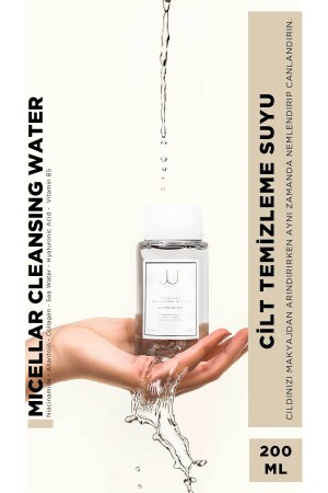 Micellar Yüz ve Makyaj Temizleme Suyu Collagen Sea Water Vitamen B5 200ml - ju cosmetic