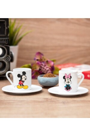 Mickey Mouse Sevgililere Özel 2'li Kahve Fincanı Seti TAP1032 - Genel Markalar