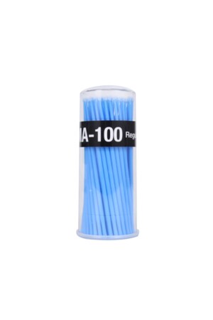 Micro Brush Silk Lash & Permanent Makeup & Lash Lifting Stick Blue 100 Pcs - Bmx