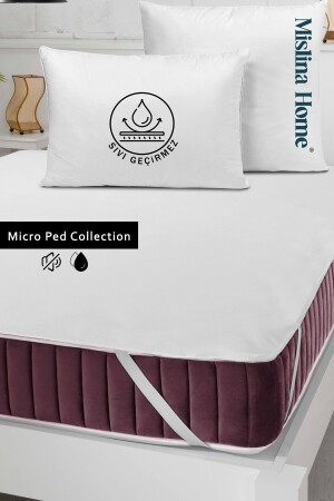Micro Classic Sıvı Su Geçirmez Köşe Lastikli Ped Bebek Çocuk Yatak Koruyucu Alezi 152-20-017 - Mislina Home