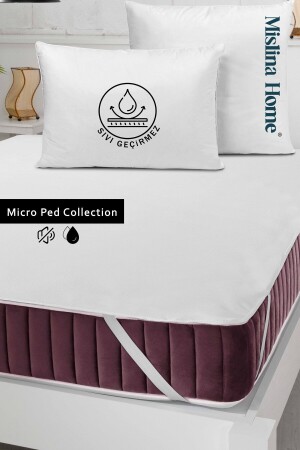 Micro Classic Sıvı Su Geçirmez Köşe Lastikli Ped Bebek Çocuk Yatak Koruyucu Alezi - Mislina Home