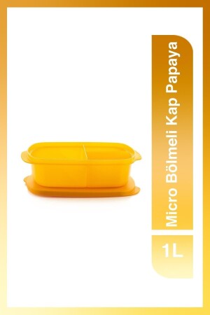 Micro Compartment Container 1L Papaya 11162659 - Tupperware