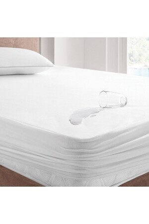 Micro Fitted Full Edge Water Liquid Proof Mattress Protector Mattress Sheet White - Faiend
