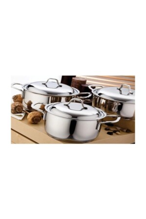 Micro Inox Cookware Set 3 Pieces GÜL 2218 - Gülsan
