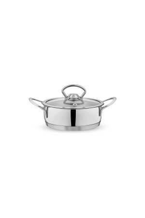 Micro Mini Flat Steel Pot 14Cm-2 Pieces - Schafer