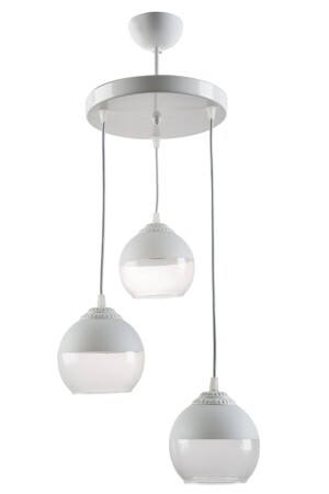 Micro Modern Sports Decorative Glass Pendant Lamp Living Room - Kitchen - Bedroom 3-Piece Chandelier 0802202191 - Fer Avize