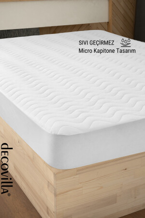 Micro Quilted Fitted Full Edge Water Liquid Proof Mattress Protector Mattress Protector Sheet White - Decovilla