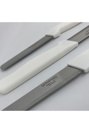 Micro Serrated Chopping Knife White Model Ava Set of 3 white - Solingen
