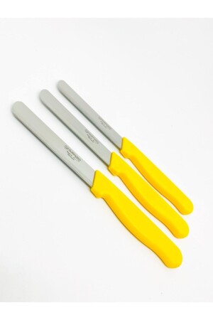 Micro Serrated Chopping Knife Yellow 3 Pieces Model Ava Yellow - Solingen