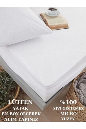 Micro Water Liquid Proof Mattress Protector Fitted Full Edge Anti-Sweat Single and Double White Mattress Protector VESSİNO2021000013 - VESSİNOHOME