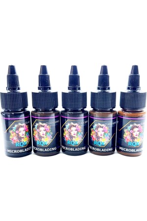 MICROBLADING DYE SET 5 COLORS 30 ml - Rqx