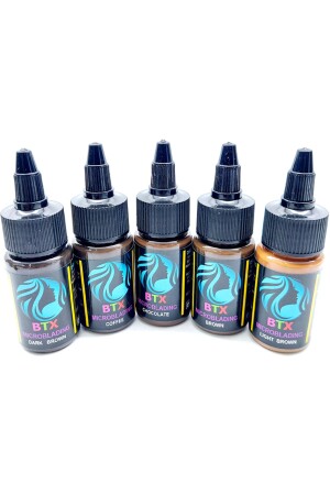 MICROBLADING DYE SET BTX 5 COLORS. MICROBLADING DYES EACH COLOR 30 ML - Btx Microblading