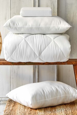Microfiber Soft Double Duvet and 2 Silicone Pillows - Karaca Home