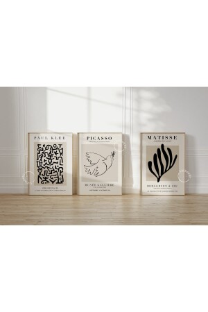 Mid Century 3-Piece Unframed Poster Wall Painting Poster Modern Painting Decorative Unframed Painting PSTR-949008352 - Yaris Note
