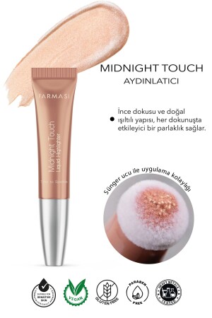 Midnight Touch Soft Sponge Tip Liquid Highlighter Time to Sparkle 12 ml - Farmasi