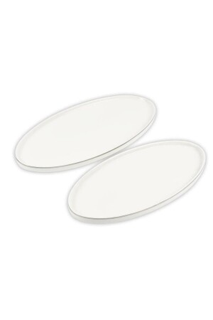 Mıkasa Silber Moderner 2-teiliger Bootsteller 31x16cm 36x18cm TYC00205377225 - Mikasa Moor