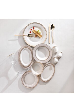 Mila Tafelservice, 56-teilig, Gold02, 1S4647-01001-ALT02 - Schafer