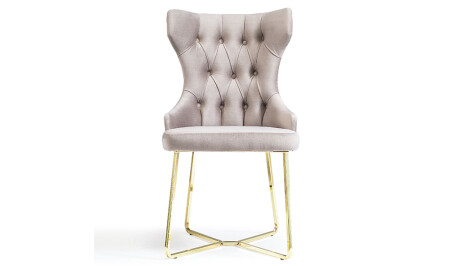 Milano Gold Chair 6 Pieces - Cadde Yıldız