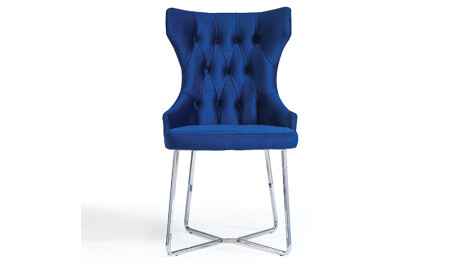 Milano Silver Chair 6 Pieces - Cadde Yıldız