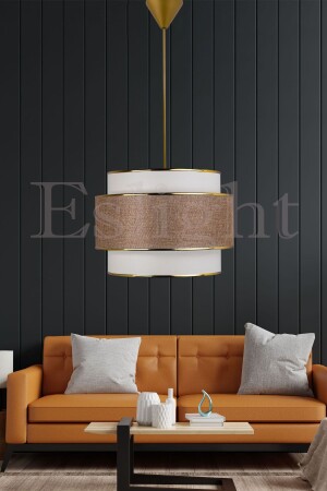 Milas Single Modern Pendant Chandelier Milk Coffee ES-MLS21 - Eslight