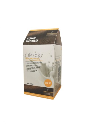 Milk Color Eco Kit Hair Dye Dark Auburn -6 (NO FOAM) MCK-006 - Milkshake