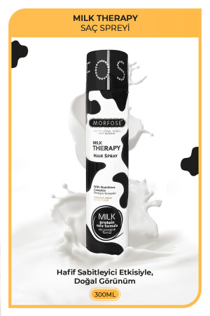 Milk Therapy Hair Spray 300 ml - Hair Care Spray that Shapes the Hair - Morfose