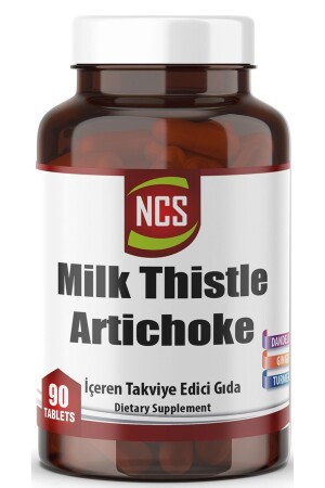 Milk Thistle Artichoke 90 Tablets Dandelion Ginger Radish Parsley Turmeric Milk Thistle Burdock - Ncs