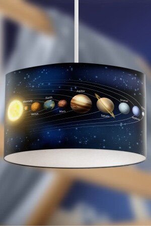Milky Way Galaxy Space Pattern Children's Pendant Lamp Chandelier - Rivaistanbul
