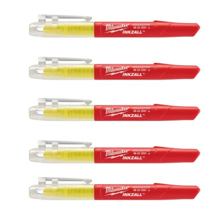 MILWAUKEE Inkzall gelbes Marker-Set, 5 Stück. - Milwaukee Accessories